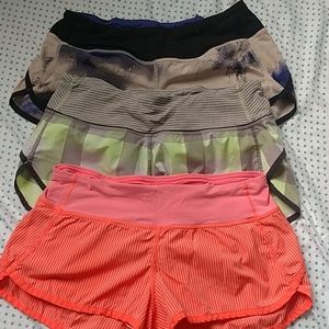 Bundle of 3 Lululemon speed shorts 4